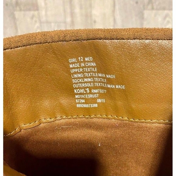 Mudd Brown Suede Fridge Boots Size Toddler 12 - Picture 5 of 6